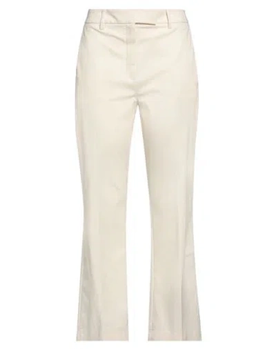 Beatrice B Beatrice .b Woman Pants Cream Size 6 Cotton, Elastane In White