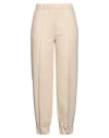 Beatrice B Beatrice .b Woman Pants Cream Size 6 Polyester, Cotton, Elastane In Neutral