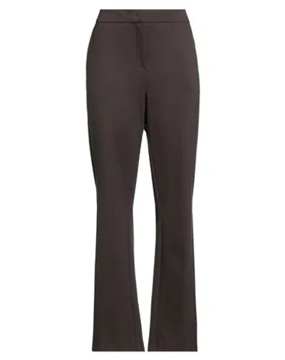 Beatrice B Beatrice .b Woman Pants Dark Brown Size 12 Viscose, Nylon, Elastane