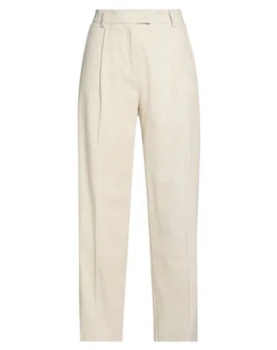 Beatrice B Beatrice .b Woman Pants Ivory Size 6 Cotton, Elastane In White