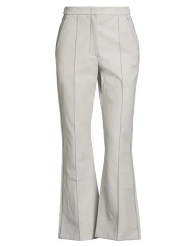 Beatrice B Beatrice .b Woman Pants Light Grey Size 0 Polyurethane, Viscose, Metal In Gray
