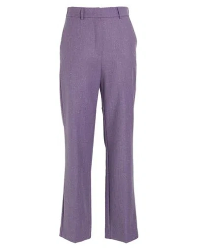Beatrice B Beatrice .b Woman Pants Lilac Size 6 Virgin Wool, Polyester, Viscose, Elastane