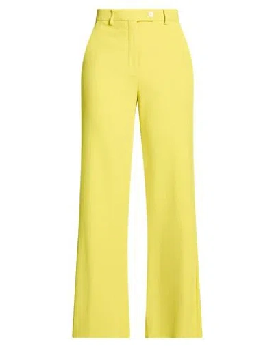 Beatrice B Beatrice .b Woman Pants Lime Green Size 4 Viscose, Elastane In Yellow