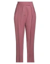 Beatrice B Beatrice .b Woman Pants Magenta Size 4 Virgin Wool, Polyester, Viscose, Elastane, Silk In Purple