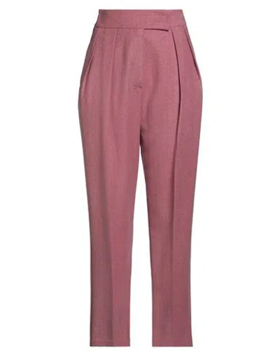 Beatrice B Beatrice .b Woman Pants Magenta Size 4 Virgin Wool, Polyester, Viscose, Elastane, Silk In Purple