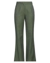 Beatrice B Beatrice .b Woman Pants Military Green Size 8 Virgin Wool, Acrylic In Green