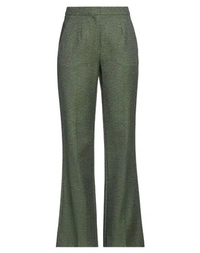 Beatrice B Beatrice .b Woman Pants Military Green Size 8 Virgin Wool, Acrylic