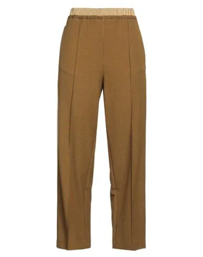 Beatrice B Beatrice .b Woman Pants Mustard Size 8 Polyester, Viscose, Elastane
