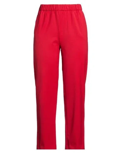 Beatrice B Beatrice .b Woman Pants Red Size 4 Polyester, Virgin Wool, Elastane
