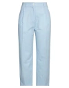 Beatrice B Beatrice .b Woman Pants Sky Blue Size 6 Cotton