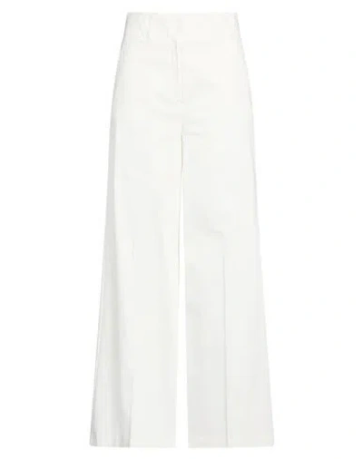 Beatrice B Beatrice .b Woman Pants White Size 4 Cotton, Elastane