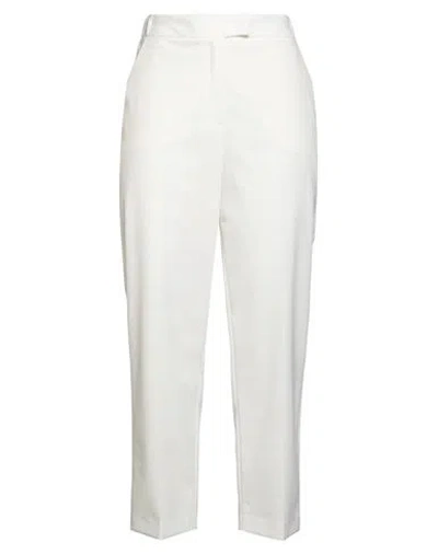Beatrice B Beatrice .b Woman Pants White Size 6 Polyester, Viscose, Elastane