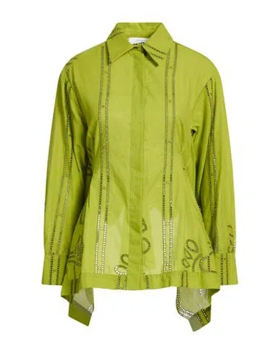 Beatrice B Beatrice .b Woman Shirt Lime Green Size M Cotton, Polyamide