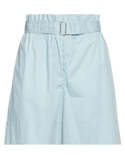 Beatrice B Beatrice .b Woman Shorts & Bermuda Shorts Sky Blue Size 4 Cotton, Elastane