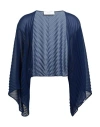 Beatrice B Beatrice .b Woman Shrug Midnight Blue Size Onesize Polyester In Blue