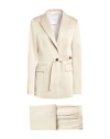 Beatrice B Beatrice .b Woman Suit Beige Size 8 Polyester In Neutral