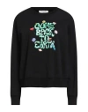 Beatrice B Beatrice .b Woman Sweatshirt Black Size 6 Cotton, Elastane