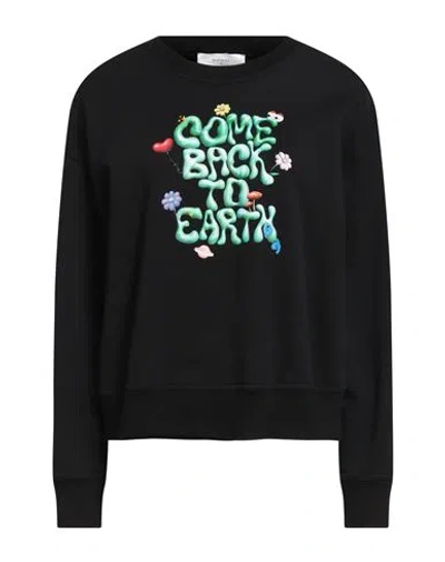 Beatrice B Beatrice .b Woman Sweatshirt Black Size 6 Cotton, Elastane