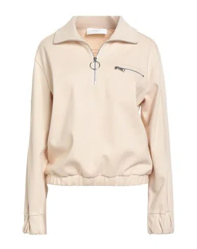 Beatrice B Beatrice .b Woman Sweatshirt Ivory Size M Polyester, Cotton, Elastane In Pink