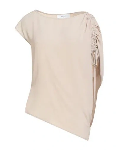 Beatrice B Beatrice .b Woman Top Beige Size 0 Acetate, Silk In Neutral