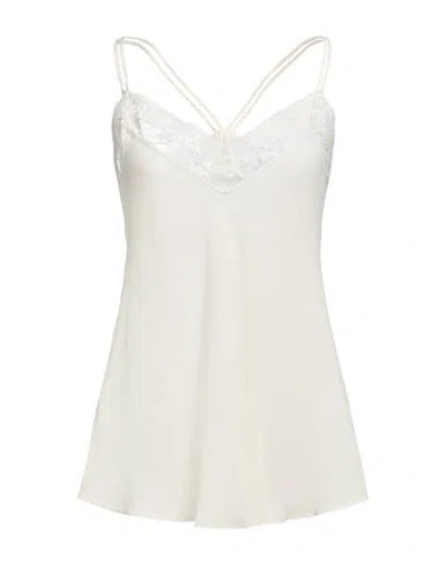 Beatrice B Beatrice .b Woman Top Ivory Size 4 Acetate, Silk In White