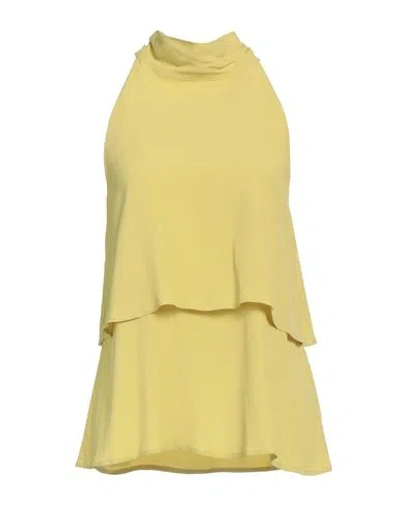 Beatrice B Beatrice .b Woman Top Lime Green Size 6 Acetate, Silk