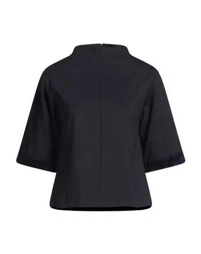 Beatrice B Beatrice .b Woman Top Navy Size 2 Viscose, Nylon, Elastane In Black