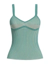 Beatrice B Beatrice .b Woman Top Sage Green Size 8 Viscose, Polyamide In Sage Green