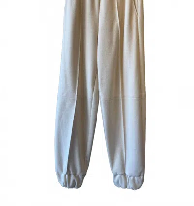 Beatrice B Women's Elevated Jogger In Oyster In Beige