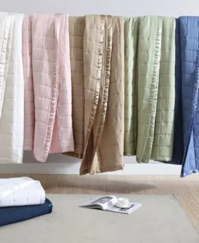 Beatrice Home Fashions Beatrice Home Down Alternative Solid Blankets In Ivory