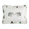Beatrice Home Fashions Cabin High Embroidered Pillow Sham In White