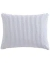 Beatrice Home Fashions Channel Chenille Sham In White