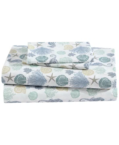 Beatrice Home Fashions Coastal Printed 4-pc. Sheet Set, Full