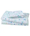 Beatrice Home Fashions Coastal Printed 4-pc. Sheet Set, King In Blue