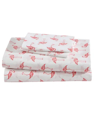 BEATRICE HOME FASHIONS COASTAL PRINTED 4-PC. SHEET SET, QUEEN