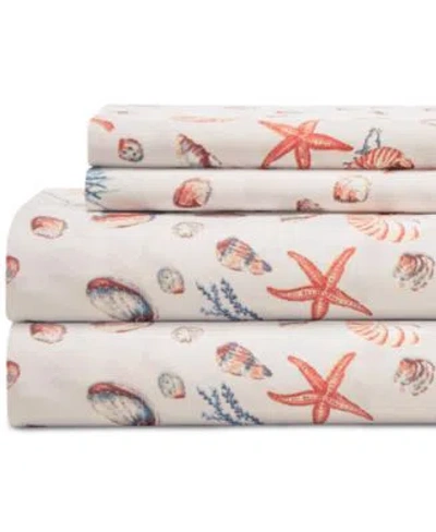 Beatrice Home Fashions Coastal Printed Sheet Sets In Tropical Haven