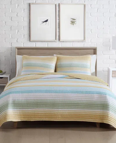 Beatrice Home Fashions Coralinn Stripe 2-pc. Quilt Set, Twin In Multi