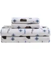 Beatrice Home Fashions Lodge 100-thread Count Microfiber 4-pc. Sheet Set, Full