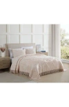 Beatrice Home Fashions Lotus Chenille Comforter In Blush