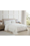 Beatrice Home Fashions Lotus Chenille Comforter In Ivory
