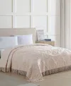 Beatrice Home Fashions Lotus Chenille Lightweight Bedspread, Twin In Pink