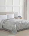 Beatrice Home Fashions Lotus Chenille Lightweight Bedspread, Twin In Gray