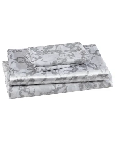 Beatrice Home Fashions Luxurious Satin 4-pc. Sheet Set, Full In Gray