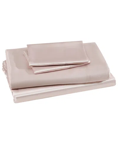 Beatrice Home Fashions Luxurious Satin 4-pc. Sheet Set, King In Pink