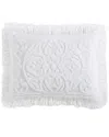 Beatrice Home Fashions Medallion Chenille Sham In White