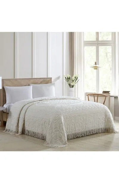 Beatrice Home Fashions Medallion Cotton Chenille Bedspread