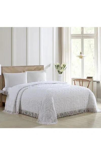 Beatrice Home Fashions Medallion Cotton Chenille Bedspread
