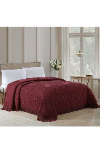 Beatrice Home Fashions Medallion Cotton Chenille Bedspread