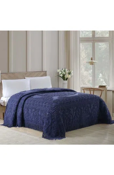 Beatrice Home Fashions Medallion Cotton Chenille Bedspread