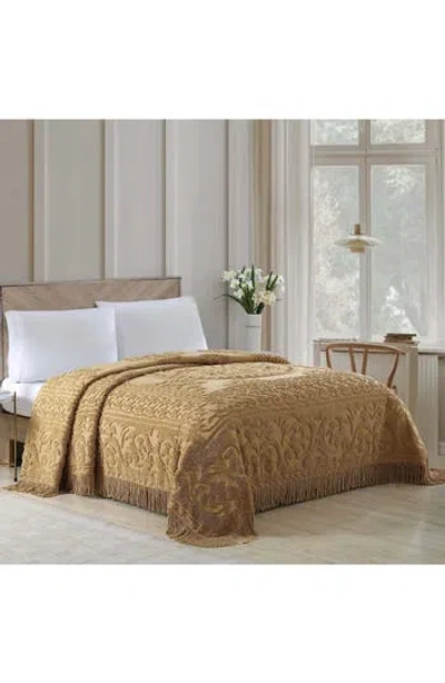 Beatrice Home Fashions Medallion Cotton Chenille Bedspread